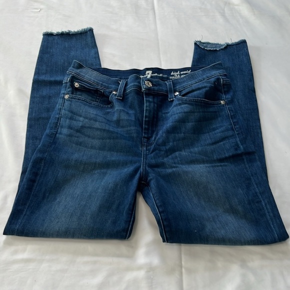 7 For All Mankind Denim - 7 for All Mankind High Waist Ankle Gwenevere Jeans